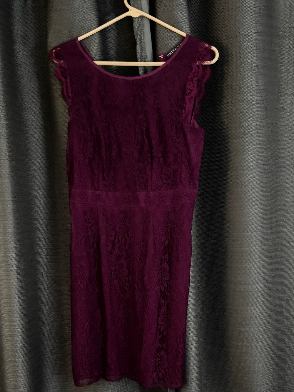 Brixon Ivy Plum Lace Sheath Dress